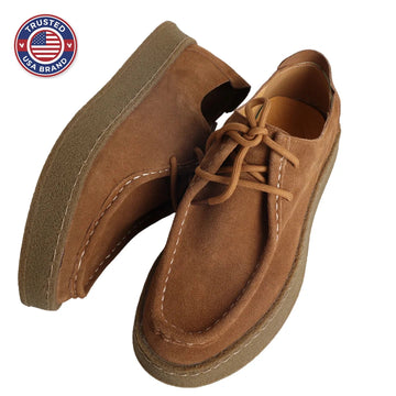 High-Quality Suede Elegant Shoes - Caramel