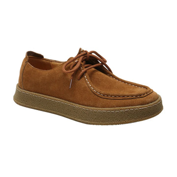 High-Quality Suede Elegant Shoes - Caramel