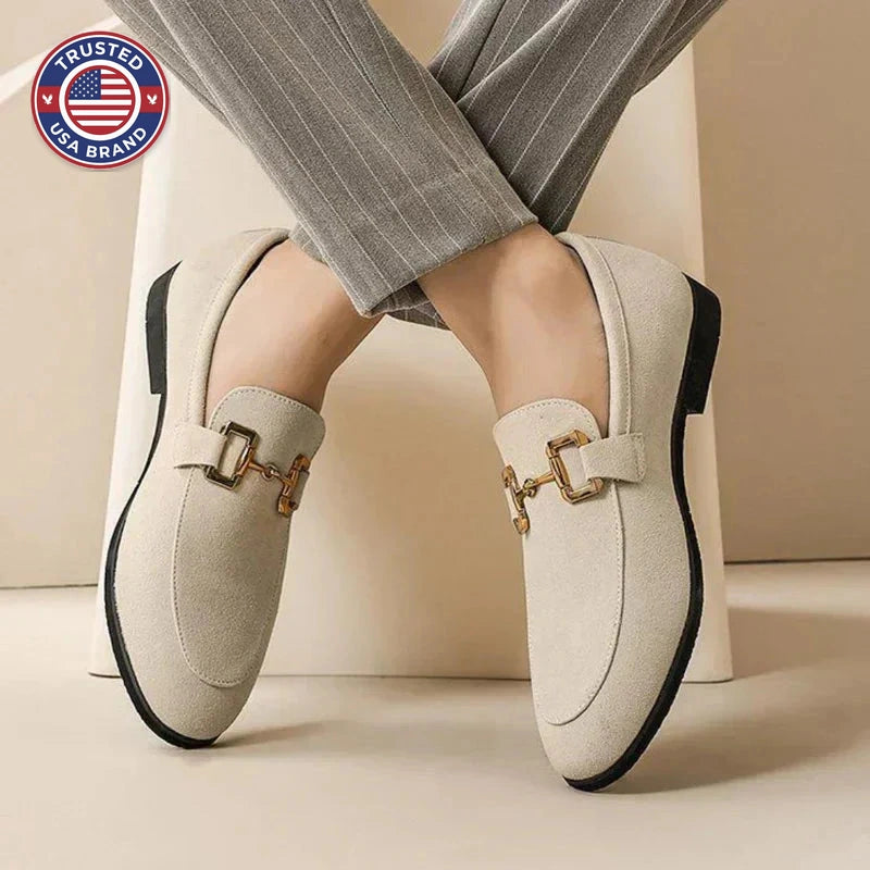 Luxury Suede Shoes. - Nude