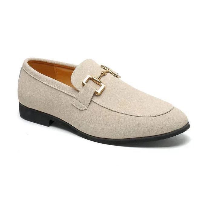 Luxury Suede Shoes. - Nude
