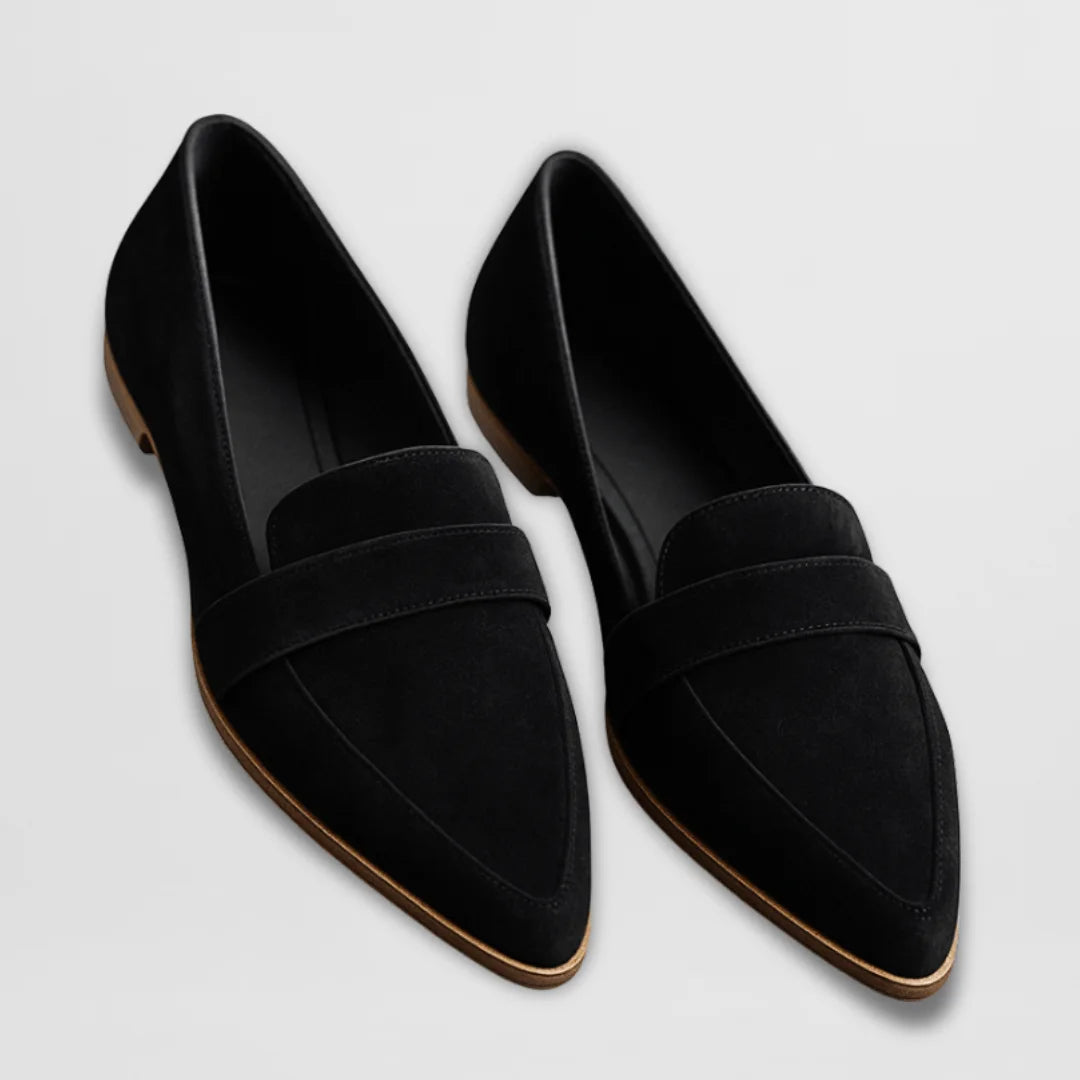 Orthopedic Soft Suede Loafers - Khaki