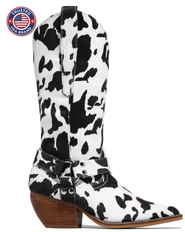 Premium Luxery Cowboy Boots - Black