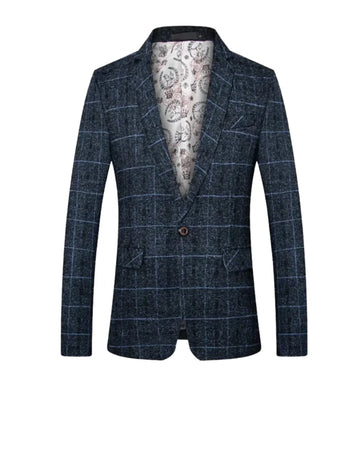 Premium Modern Jacket - Navy Blue