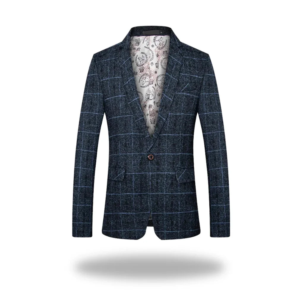 Premium Modern Jacket - Navy Blue