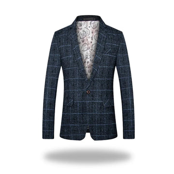 Premium Modern Jacket - Navy Blue
