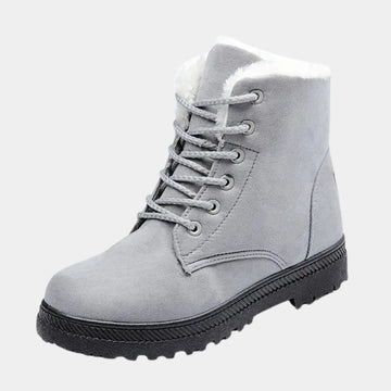 Women's slip-resistant ankle winter boots in GRAY