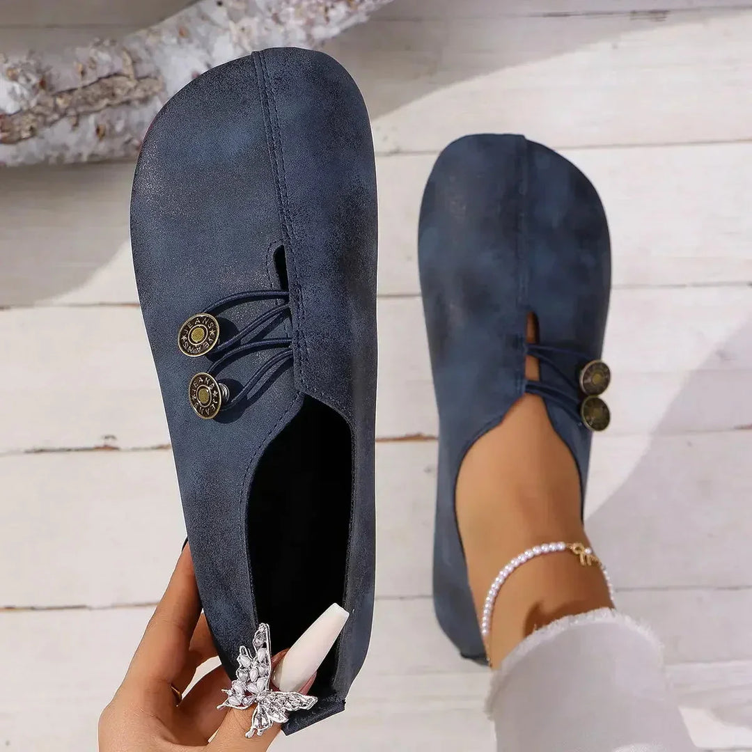 Soft Suede Women's Loafers - Black