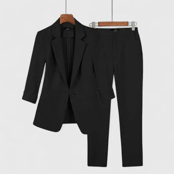 Sophisticated Blazer Set - Black