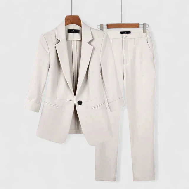 Sophisticated Blazer Set - Black