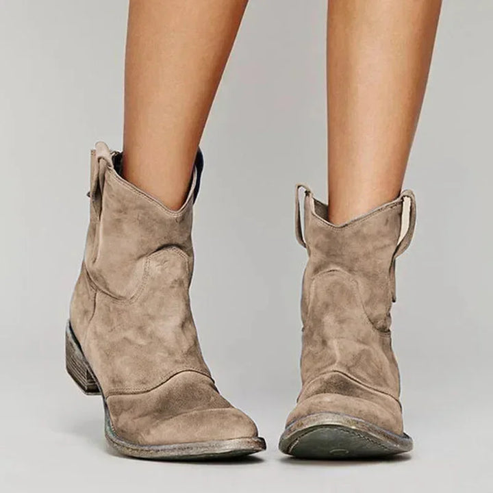 Stylish Cowboy Boots - Brown