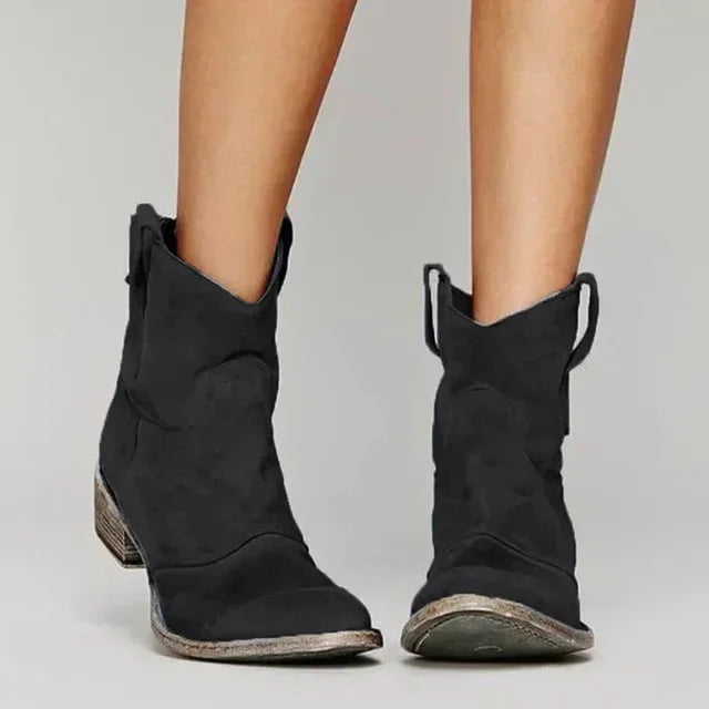 Stylish Cowboy Boots - Brown