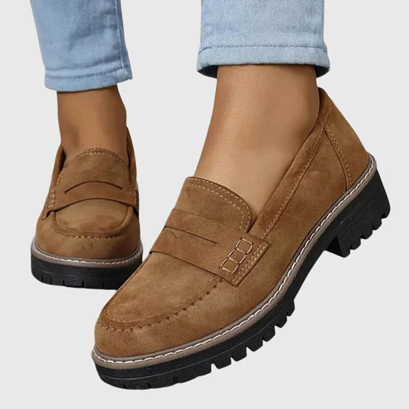 Timeless Suede Loafers - Black