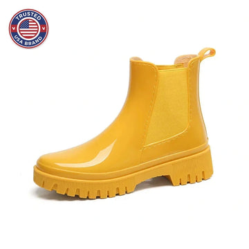 Women's winter chelsea boots, chunky waterproof
