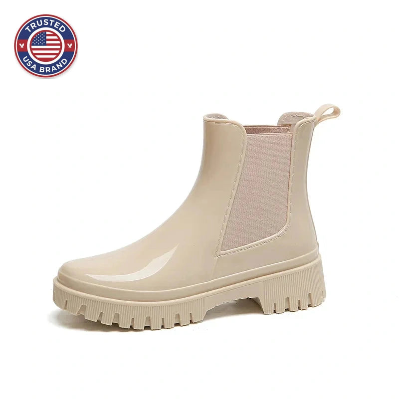 Women's winter chelsea boots, chunky waterproof