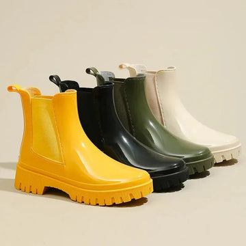 Women's winter chelsea boots, chunky waterproof