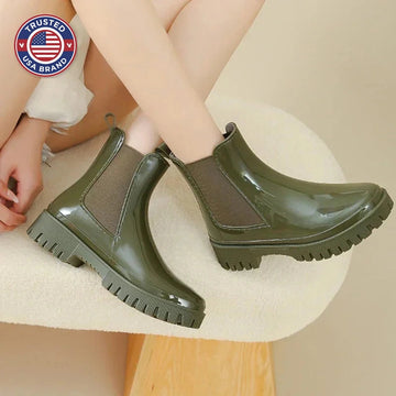 Women's winter chelsea boots, chunky waterproof