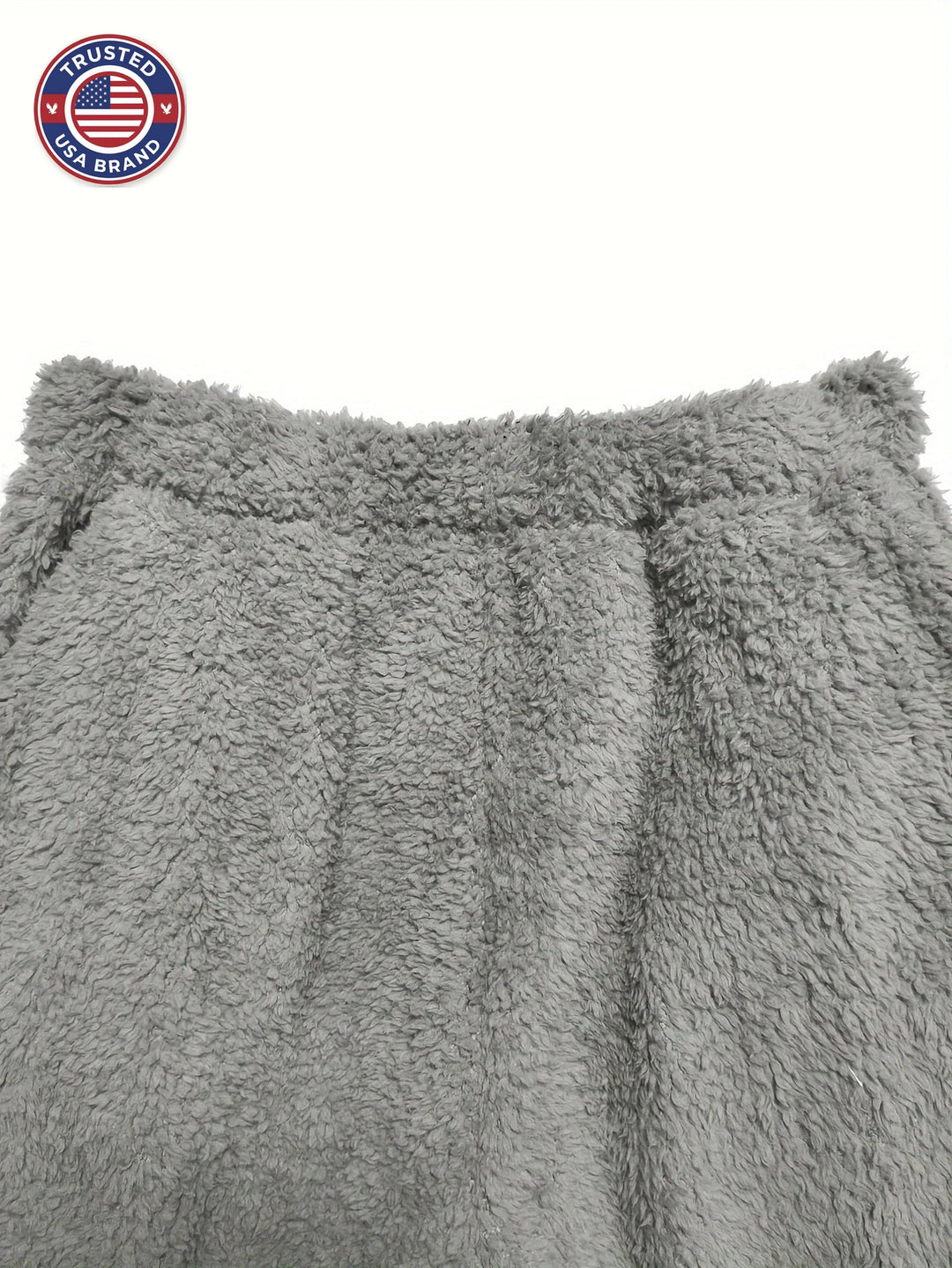 Women's fleece winter loungewear set shawl collar hoodie trousers