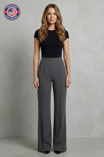 Women's tailored high waisted winter palazzo pants