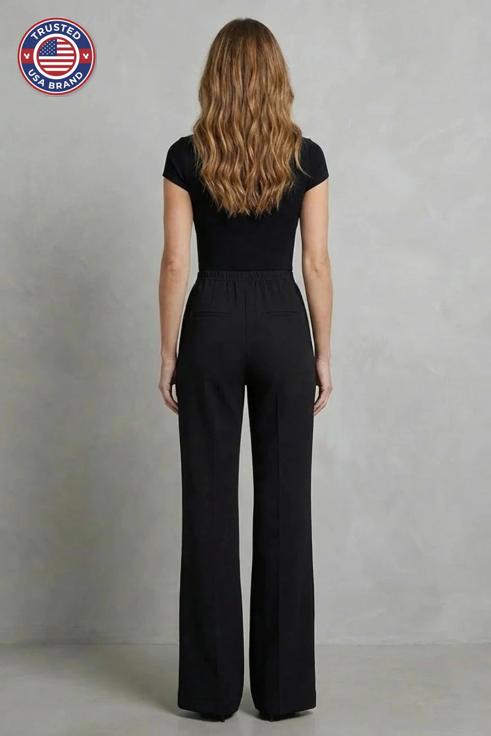 Women's tailored high waisted winter palazzo pants