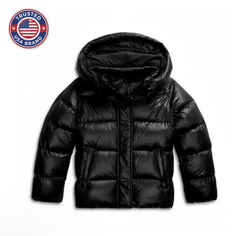 Women's winter quilted coat hooded lightweight puffer