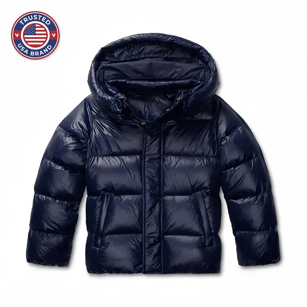 Women's winter quilted coat hooded lightweight puffer