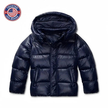 Women's winter quilted coat hooded lightweight puffer