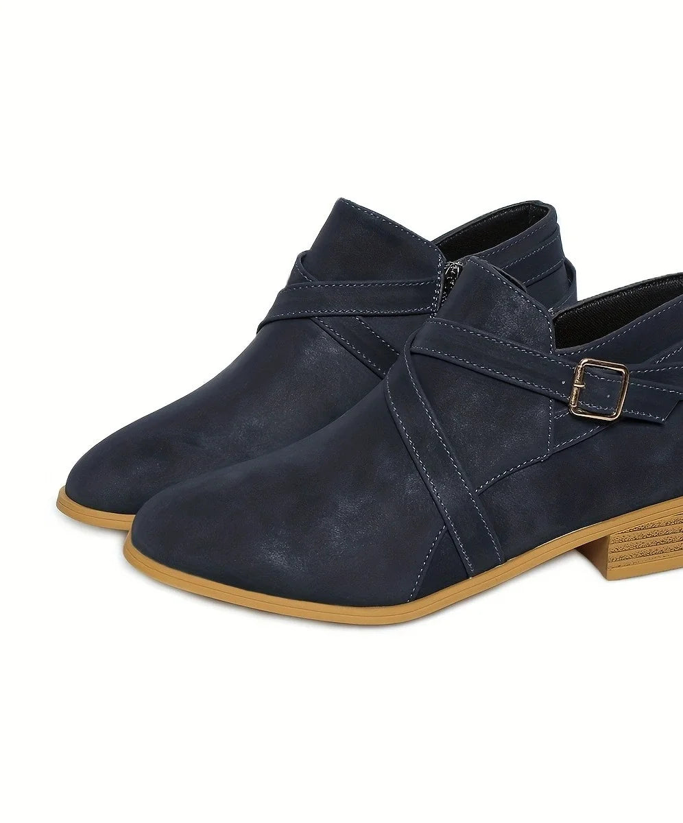Women's winter ankle boots for daily use in Dark Blue