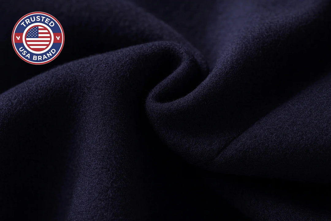 Women's smart winter wool coat with lapel